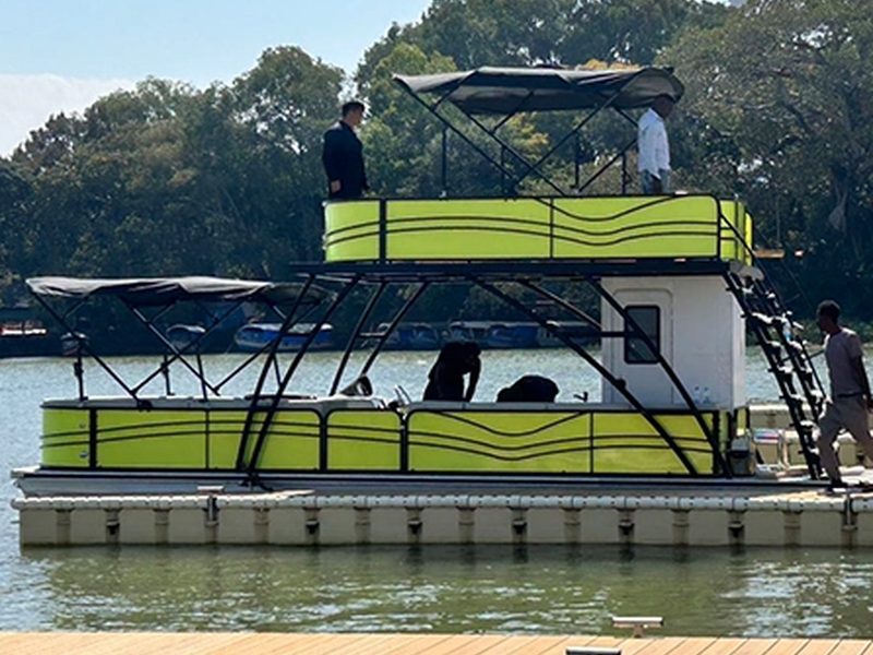 double decker pontoon dubbeldekker ponton