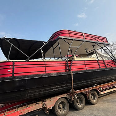 36ft Luxury Party Double Decker Pontoon Boat with Toilet