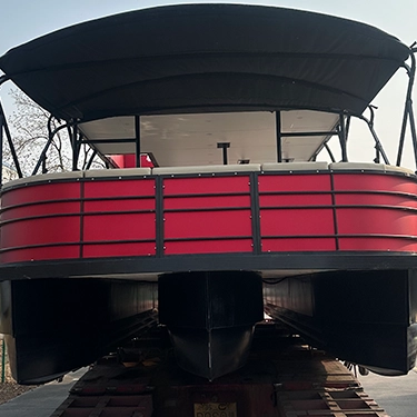 36ft Luxury Party Double Decker Pontoon Boat with Toilet