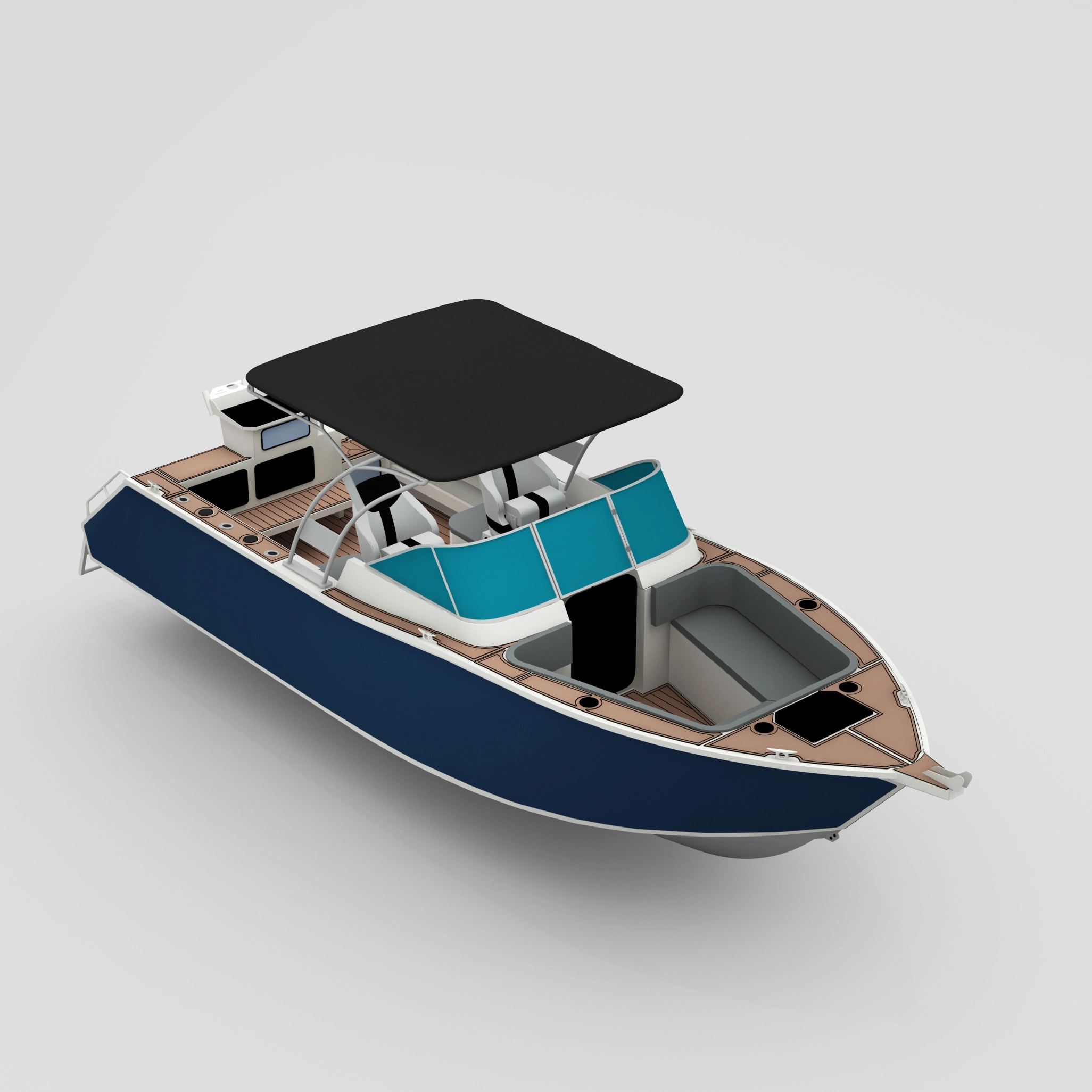 Profisher 750 Bowriderblack Aluminum Fishing Boat