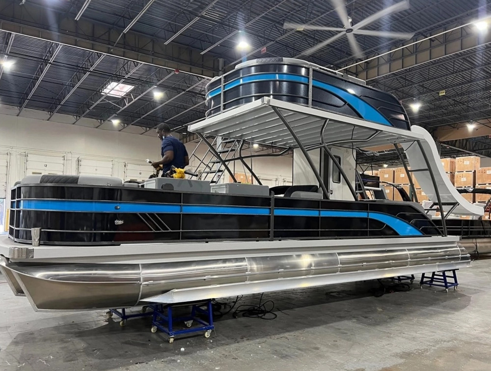 Double Decker Pontoon Boat